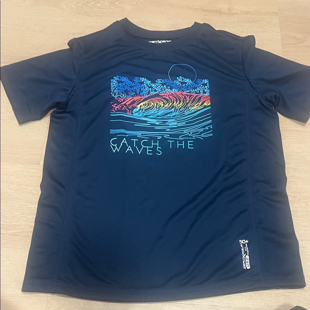 ZeroXposur Navy Graphic Rash Guard